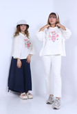 تیشرت کراپ ترندی زنانه با طرح چاپی