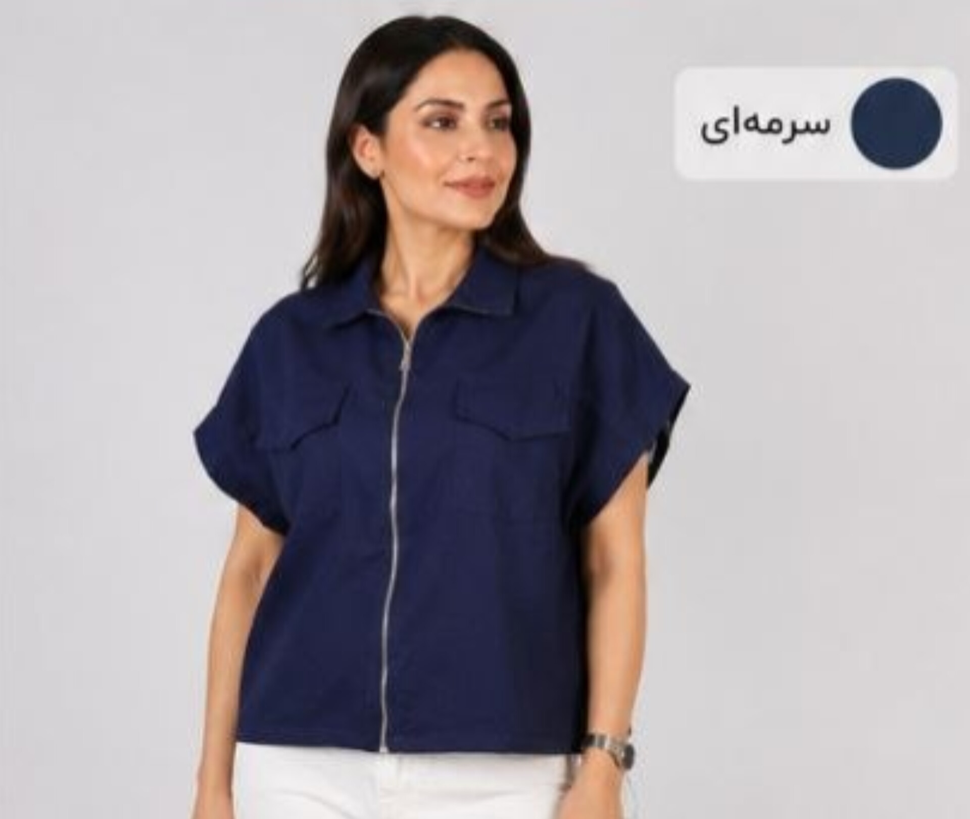 وست لینن زنانه آزاد آرسنا رنگ سرمه ای